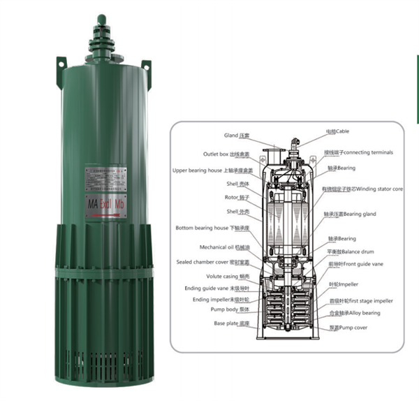 礦用隔爆型(xíng)排污排沙潛水電泵(bèng)